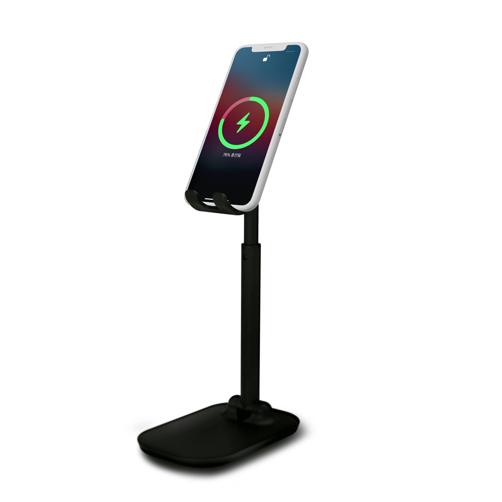 스탠드형 고속 무선 충전기 거치대 10W 스마트폰 명품햅시