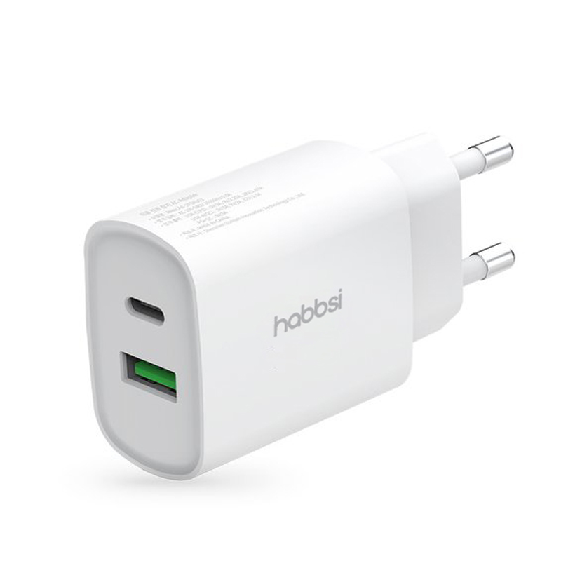 C타입 어댑터 고속충전 듀얼 PD 퀄컴 충전기 20W 220V용 삼성 애플 충전 명품햅시