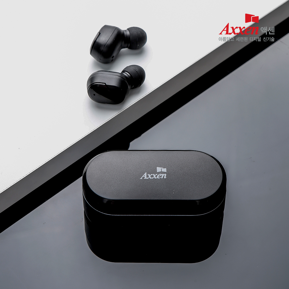 액센 N610 TWS 블루투스 5.0 이어폰 블랙