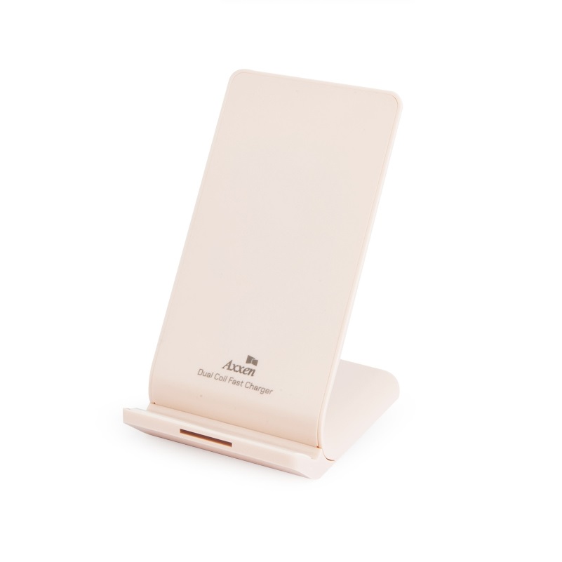 액센 10.5W 듀얼코일 고속무선 충전거치대 A110 화이트