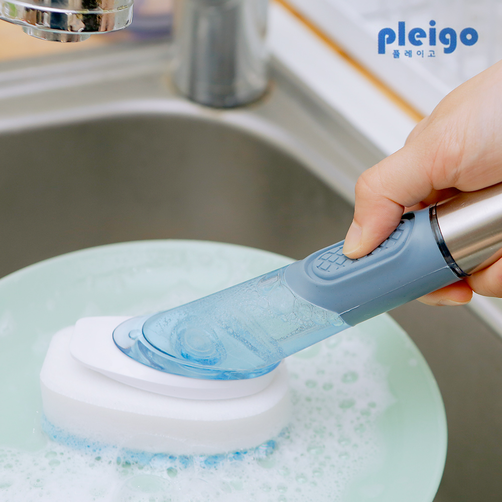 액센 P320 다용도 원클릭 반자동 설거지 브러쉬