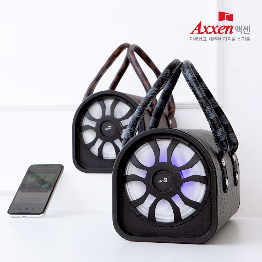 버스킹앰프 미니 배럴백 가라오케 블루투스 스피커 브라운 BS60