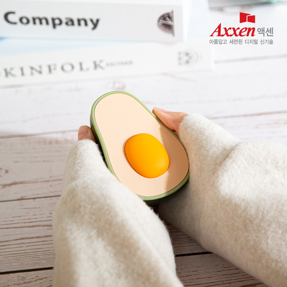 액센 HW500 4000 아보카도 미니 손난로