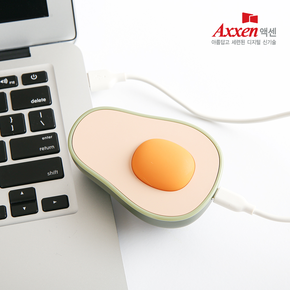 액센 HW500 4000 아보카도 미니 손난로