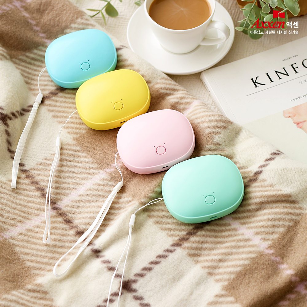 액센 HW300 1200 캔디 미니 손난로 블루