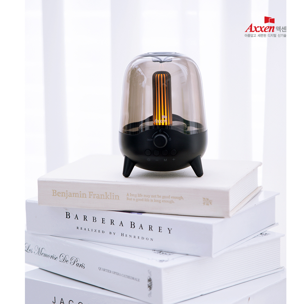 액센 BS80 에디슨 무드램프 불멍 블루투스 스피커