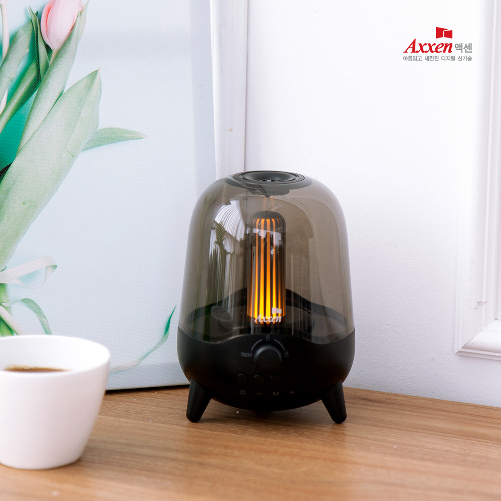 액센 BS80 에디슨 무드램프 불멍 블루투스 스피커