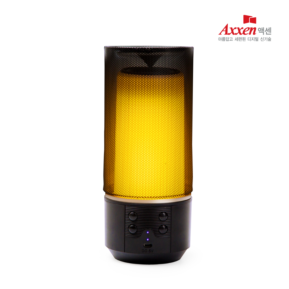 액센 BS70 플레임 라이트 불멍 블루투스 스피커