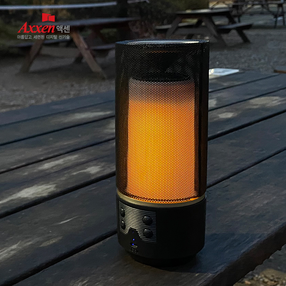 액센 BS70 플레임 라이트 불멍 블루투스 스피커