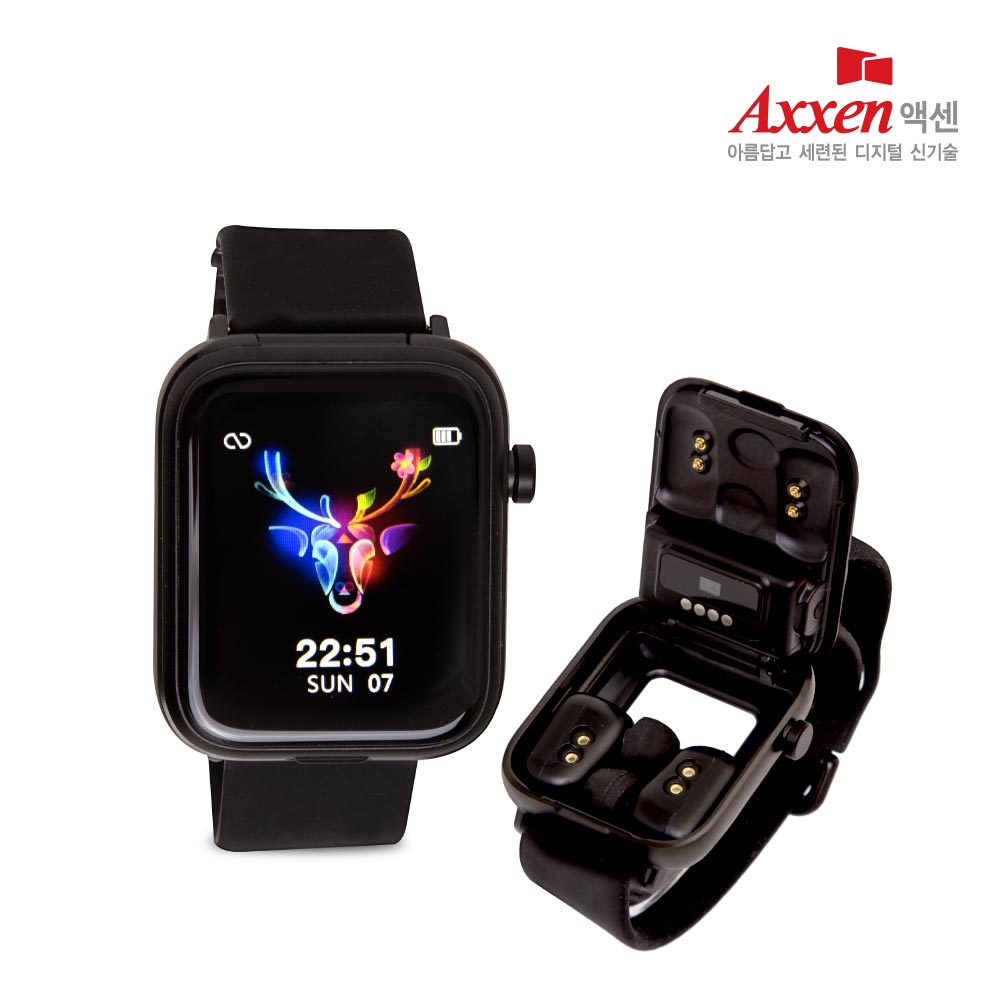 액센 A321 2in1 블루투스 이어폰 스마트워치