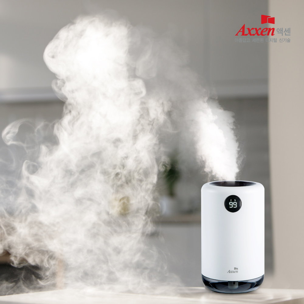 액센 W200 디지털 무선 무드램프 가습기