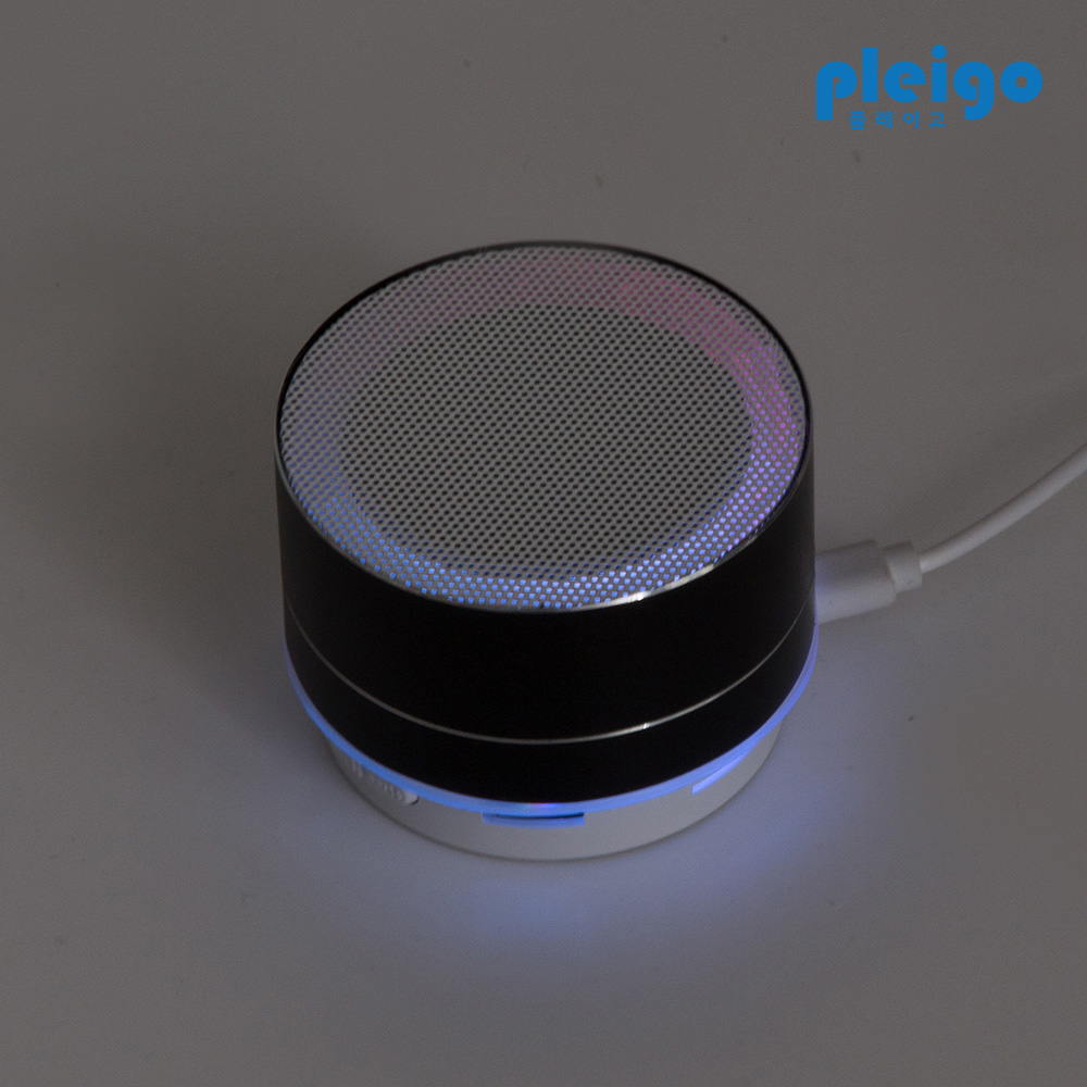 액센 플레이고 BS08 무드램프 블루투스 스피커 실버