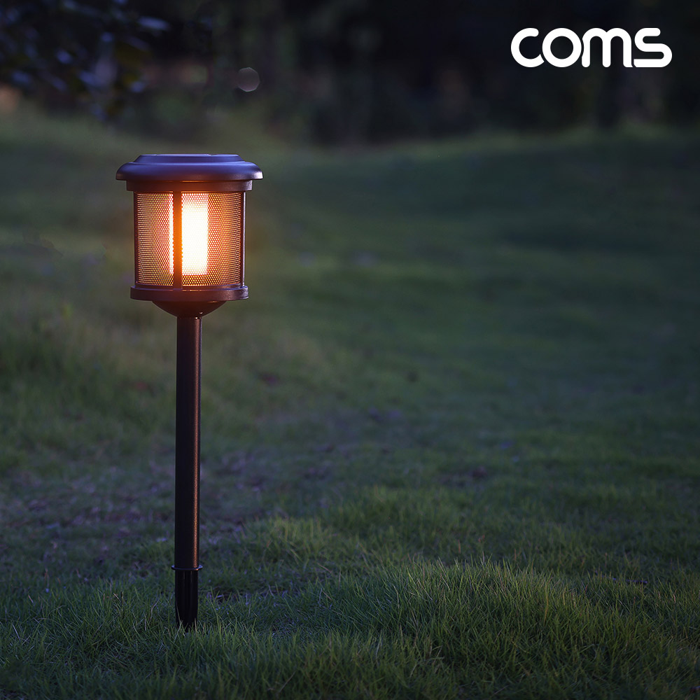 Coms 태양광 LED 정원등 호롱불 4개입