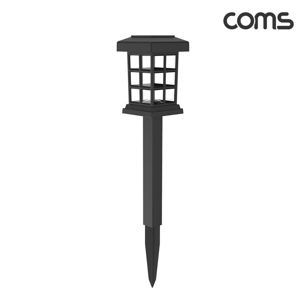 Coms 태양광 LED 정원등 사각격자형 12개입