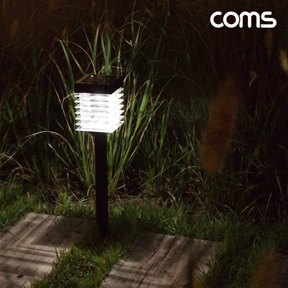 Coms 태양광 LED 정원등 메탈 지지대 6개입