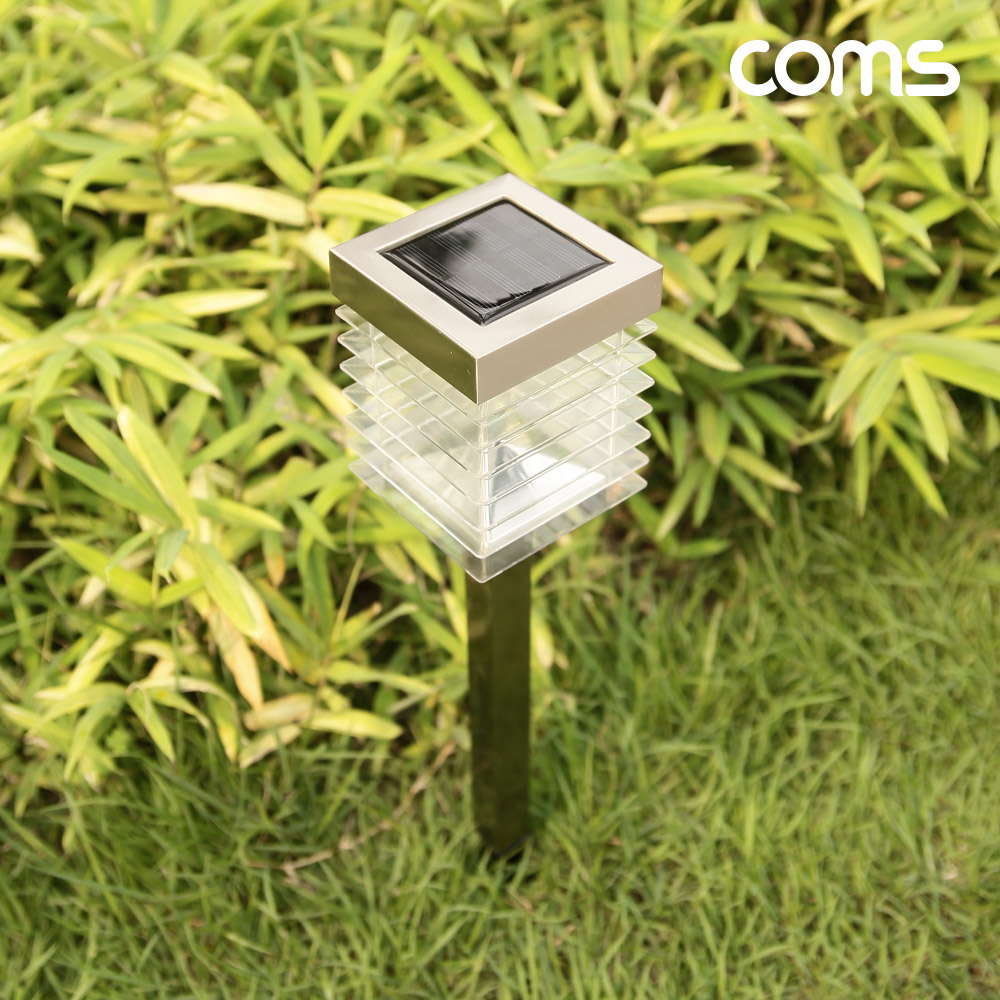 Coms 태양광 LED 정원등 메탈 지지대 6개입