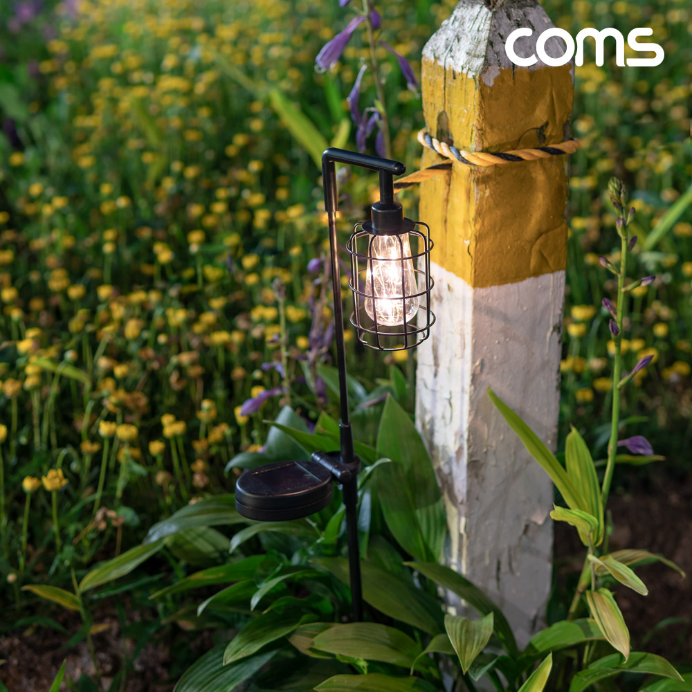 Coms 태양광 LED 정원등 가로등형 6개입