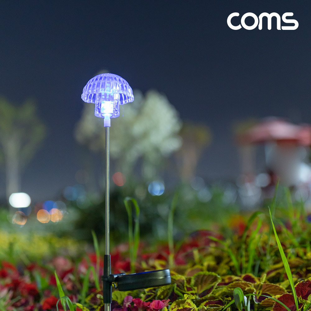 Coms 태양광 LED 정원등 우산형 6개입