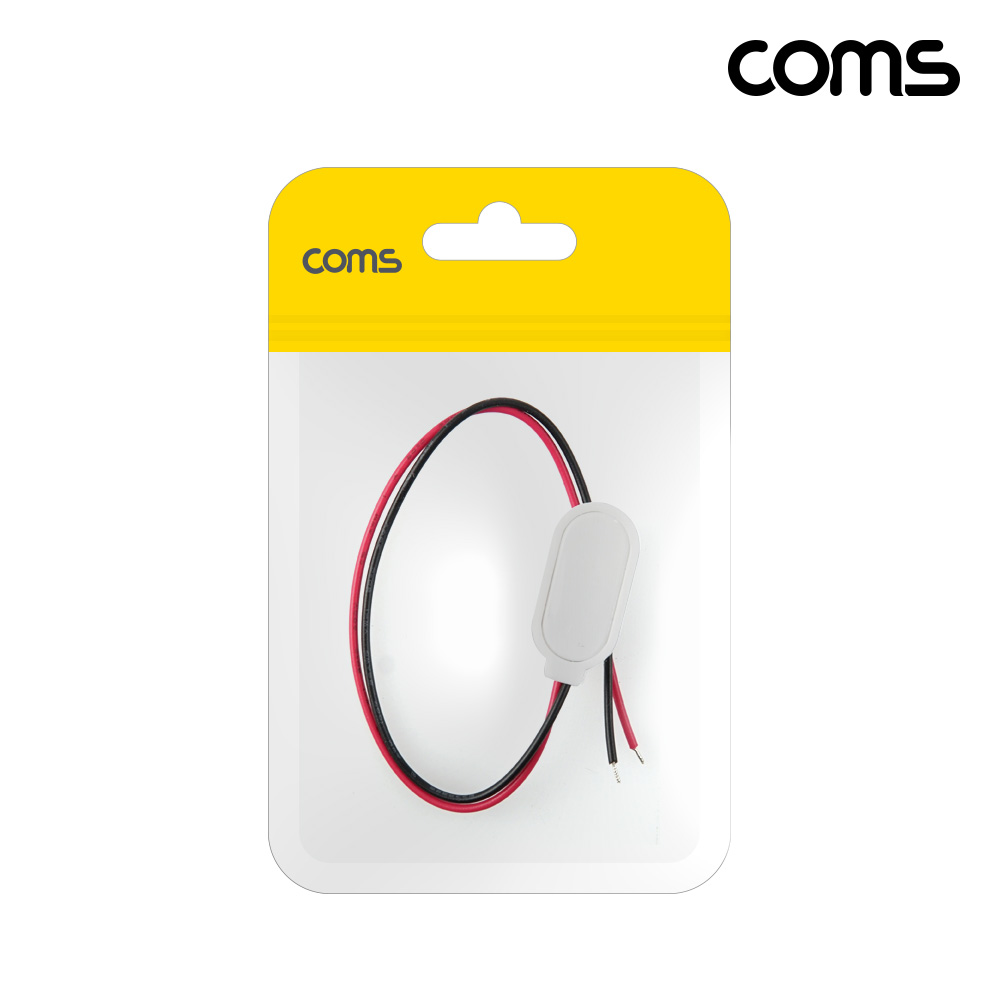 Coms 9V 9V 배터리 스냅 커넥터 건전지 전원 케이블 제작용 2선 15cm