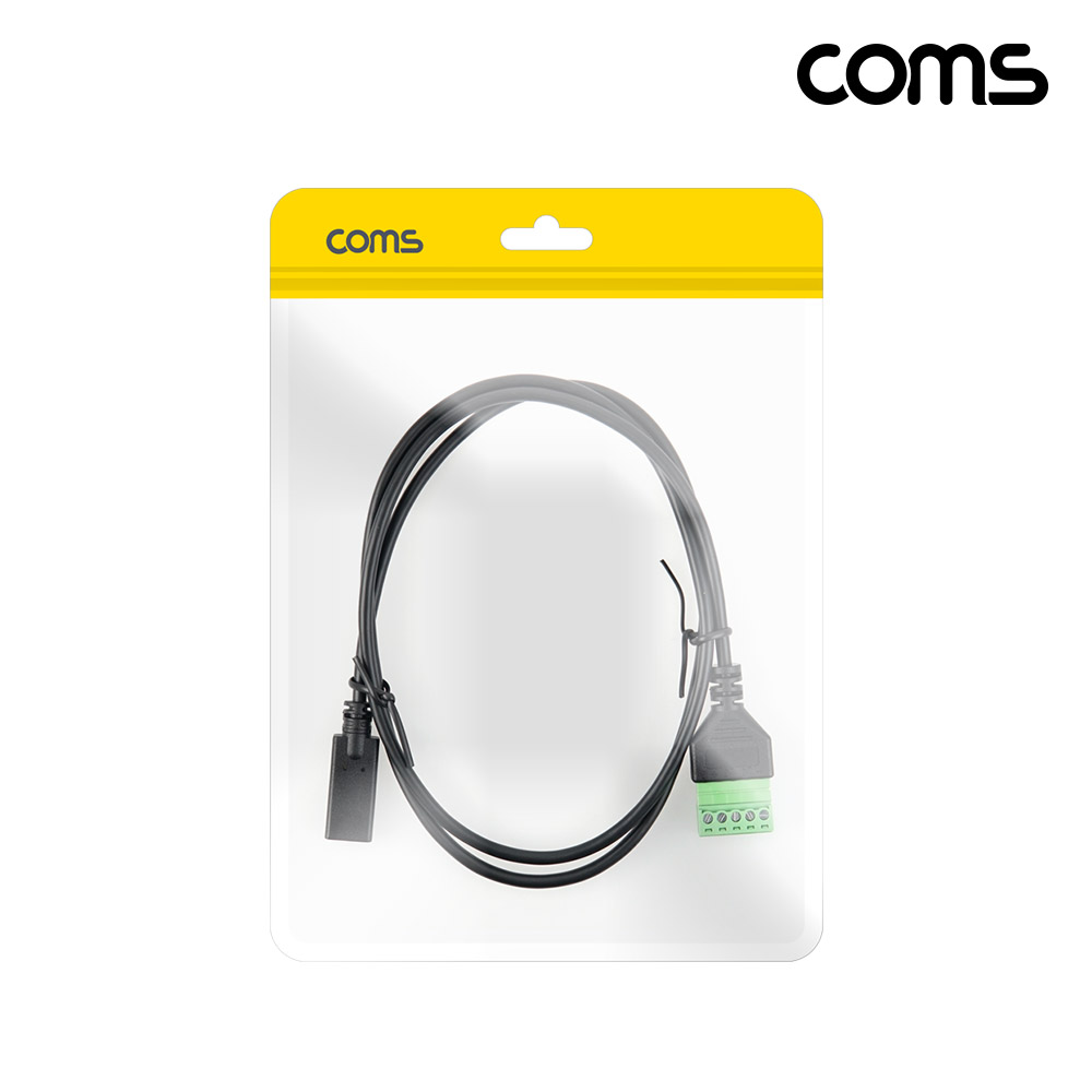 Coms USB C타입 터미널 변환 케이블 1M 터미널 블록 5핀