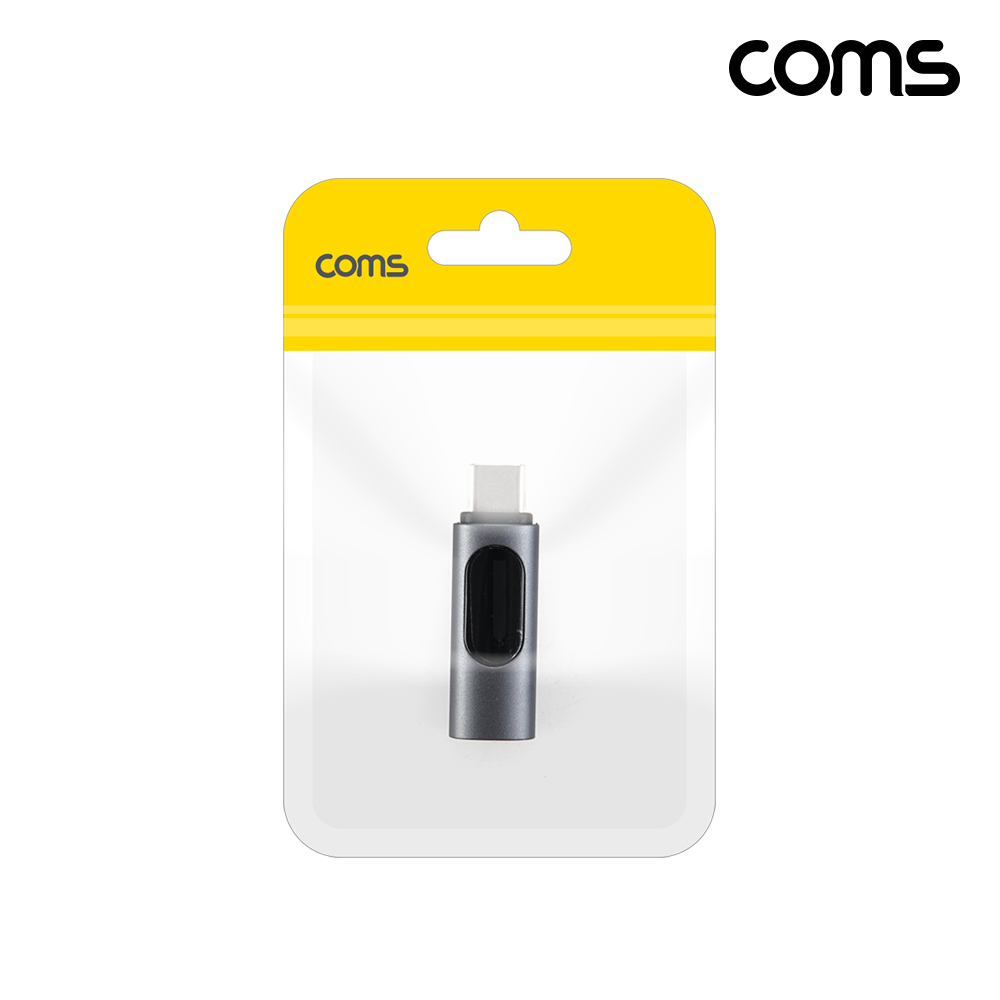 Coms C타입 to C타입 젠더 MF 100W PD 고속충전 Type C to C LCD 디스플레이