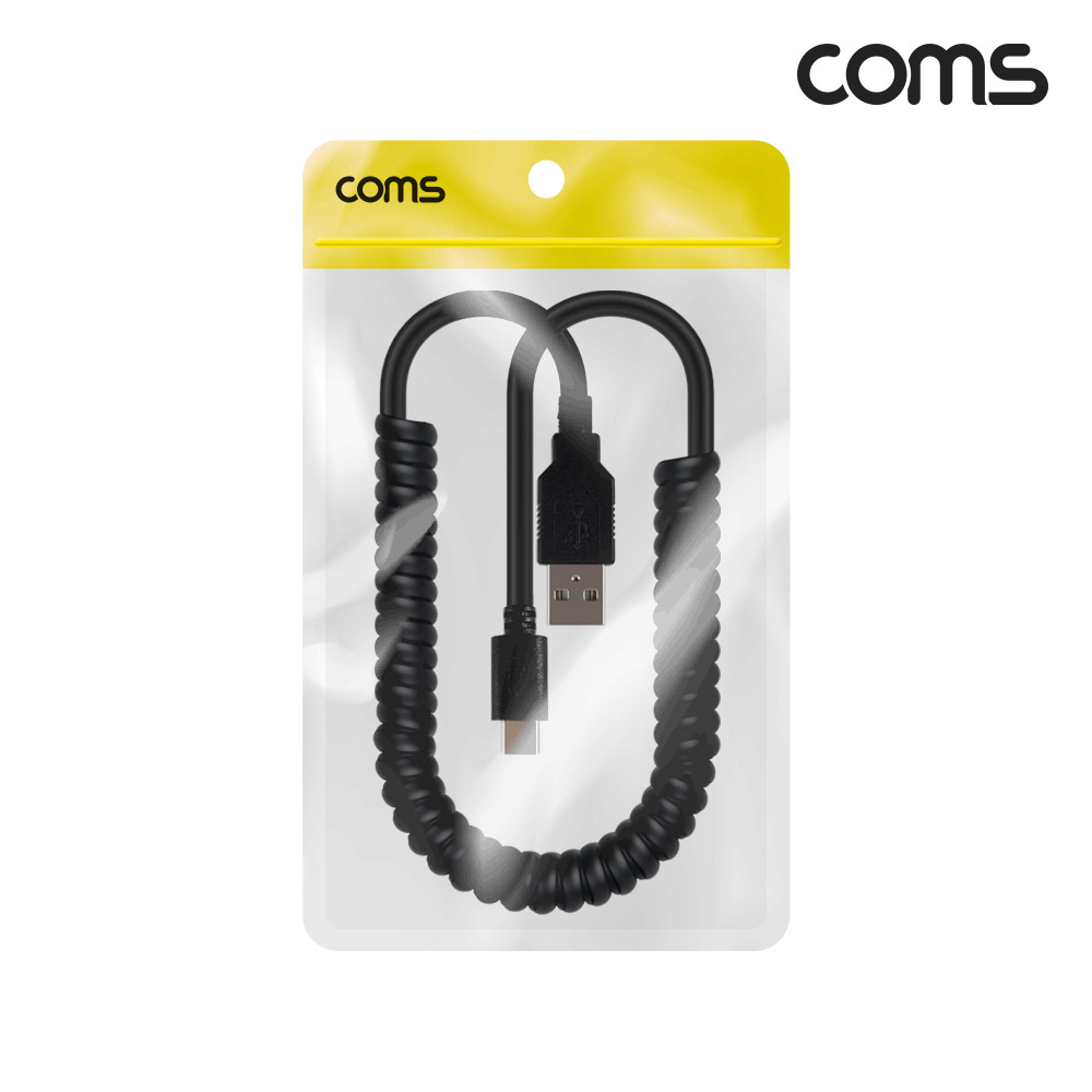 Coms A to C타입 스프링 케이블 USB 2.0 1.5M