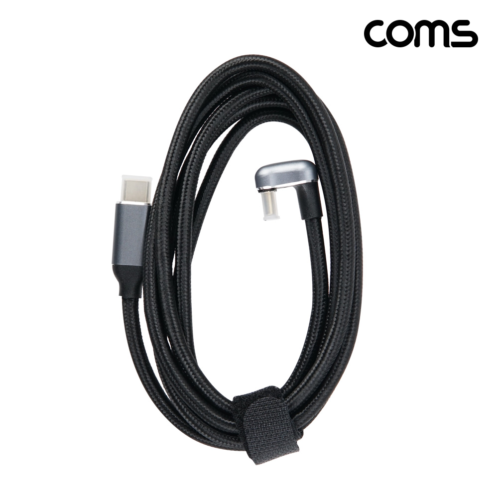 Coms USB 3.2 C타입 케이블 MM 1.5M, 10Gbps PD 고속충전 꺾임