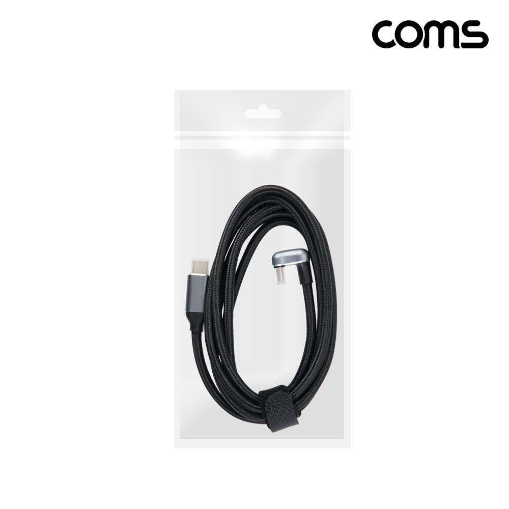 Coms USB 3.2 C타입 케이블 MM 1.5M, 10Gbps PD 고속충전 꺾임