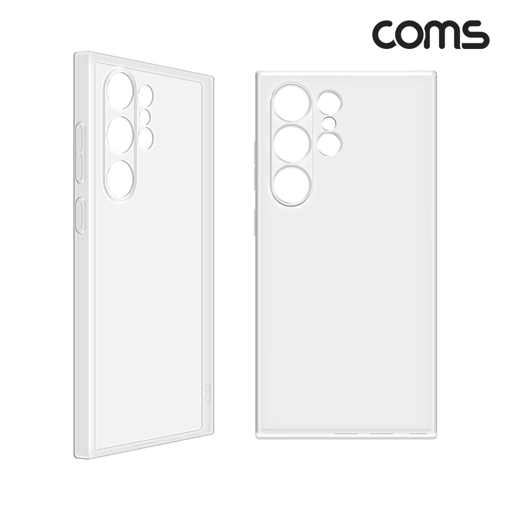 Coms 갤럭시 S24 울트라 초박형 투명 젤리 케이스