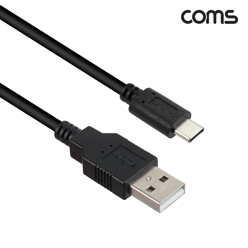 Coms USB2.0 A to C타입 터치 전원 스위치 케이블 1m on off LED 표시등