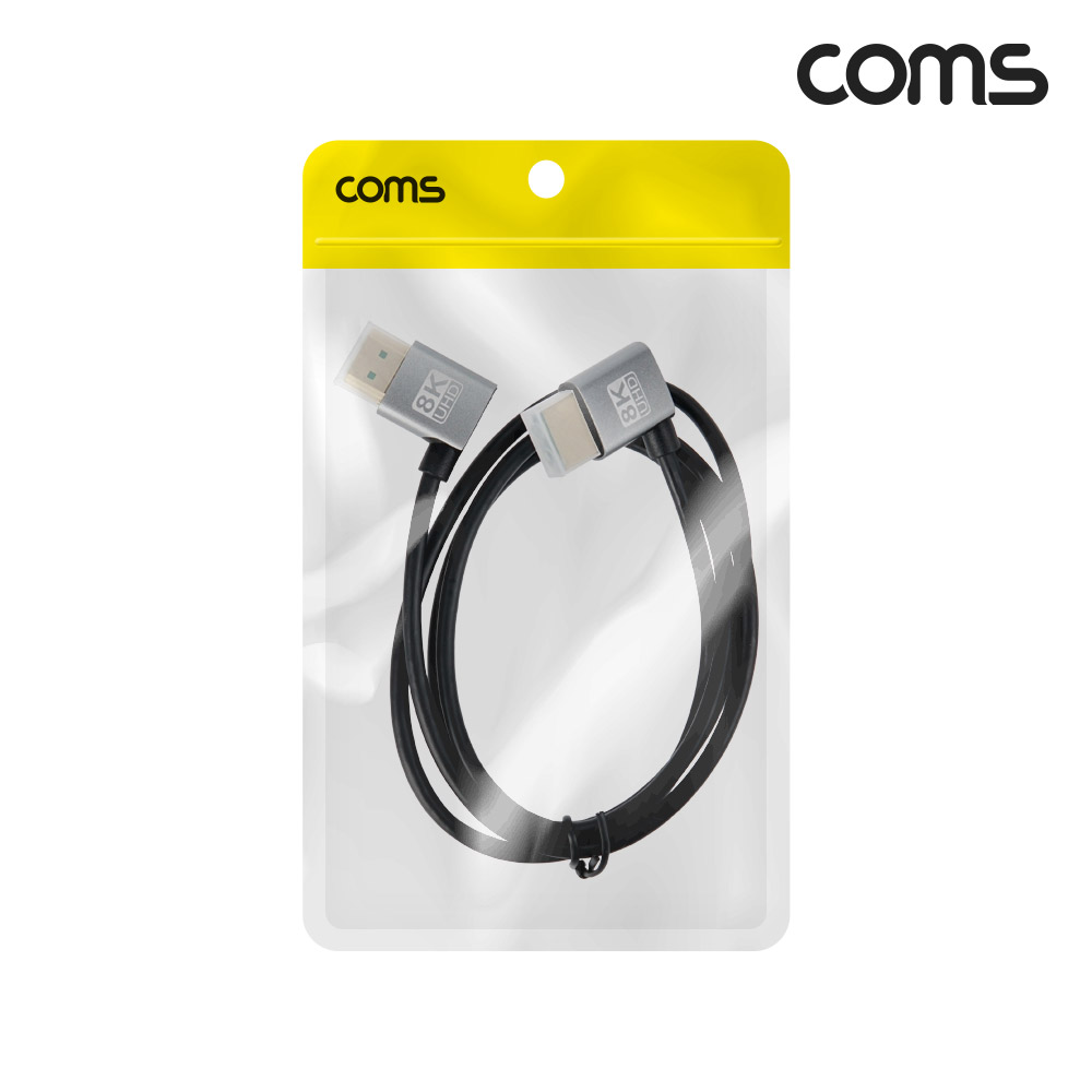 Coms HDMI 케이블 1M 8K4K 60Hz UHD 좌우 꺾임형