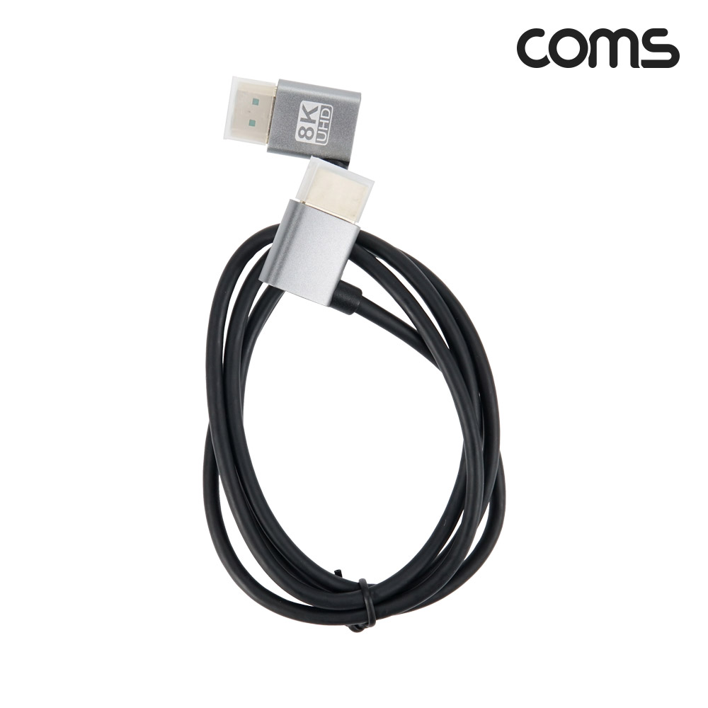 Coms HDMI 케이블 1M 8K4K 60Hz UHD 우측 꺾임형