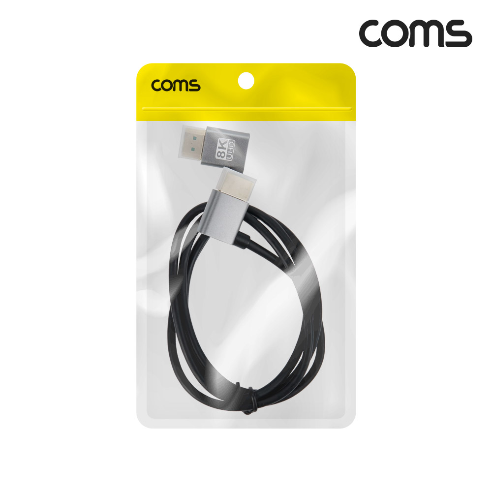 Coms HDMI 케이블 1M 8K4K 60Hz UHD 우측 꺾임형