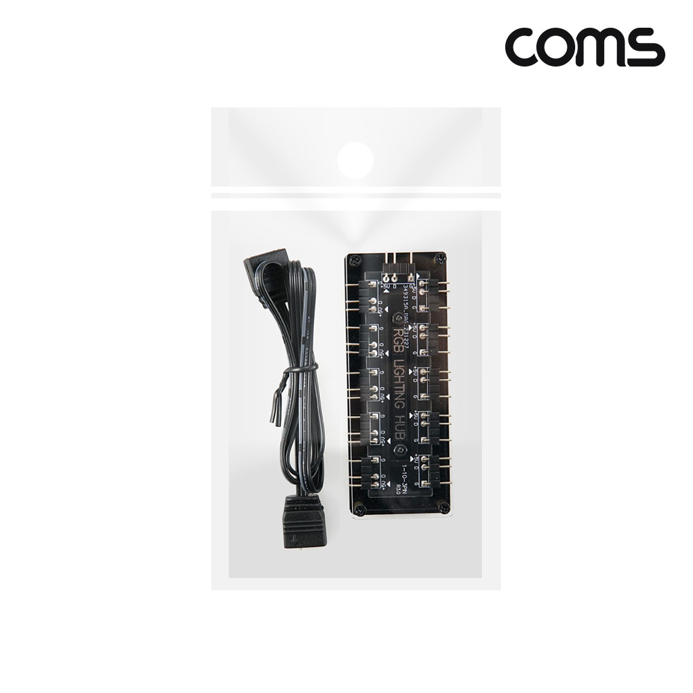 Coms RGB 허브 10분배, 5V PC 튜닝