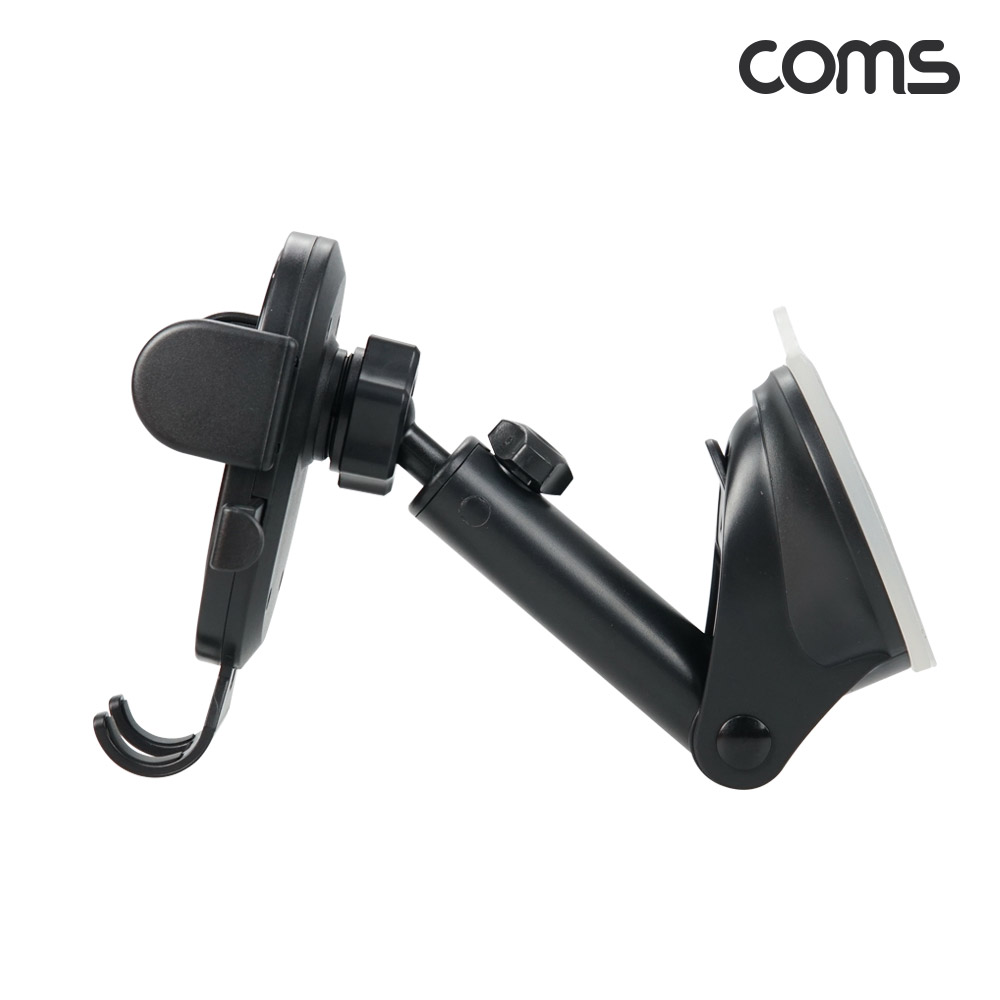 Coms 차량용 스마트폰 거치대 자동차 앞유리, 대쉬보드 부착 흡착식