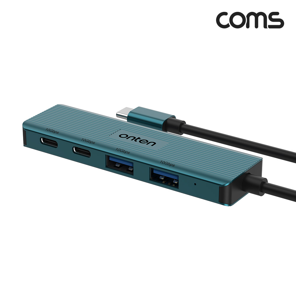 Coms USB 3.2 Gen2 4포트 허브 10Gbps C타입x2 A타입x2