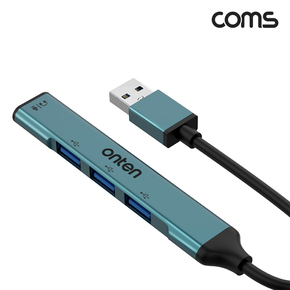 Coms USB 3포트 허브 USB to USB 3Port + 3.5mm Jack