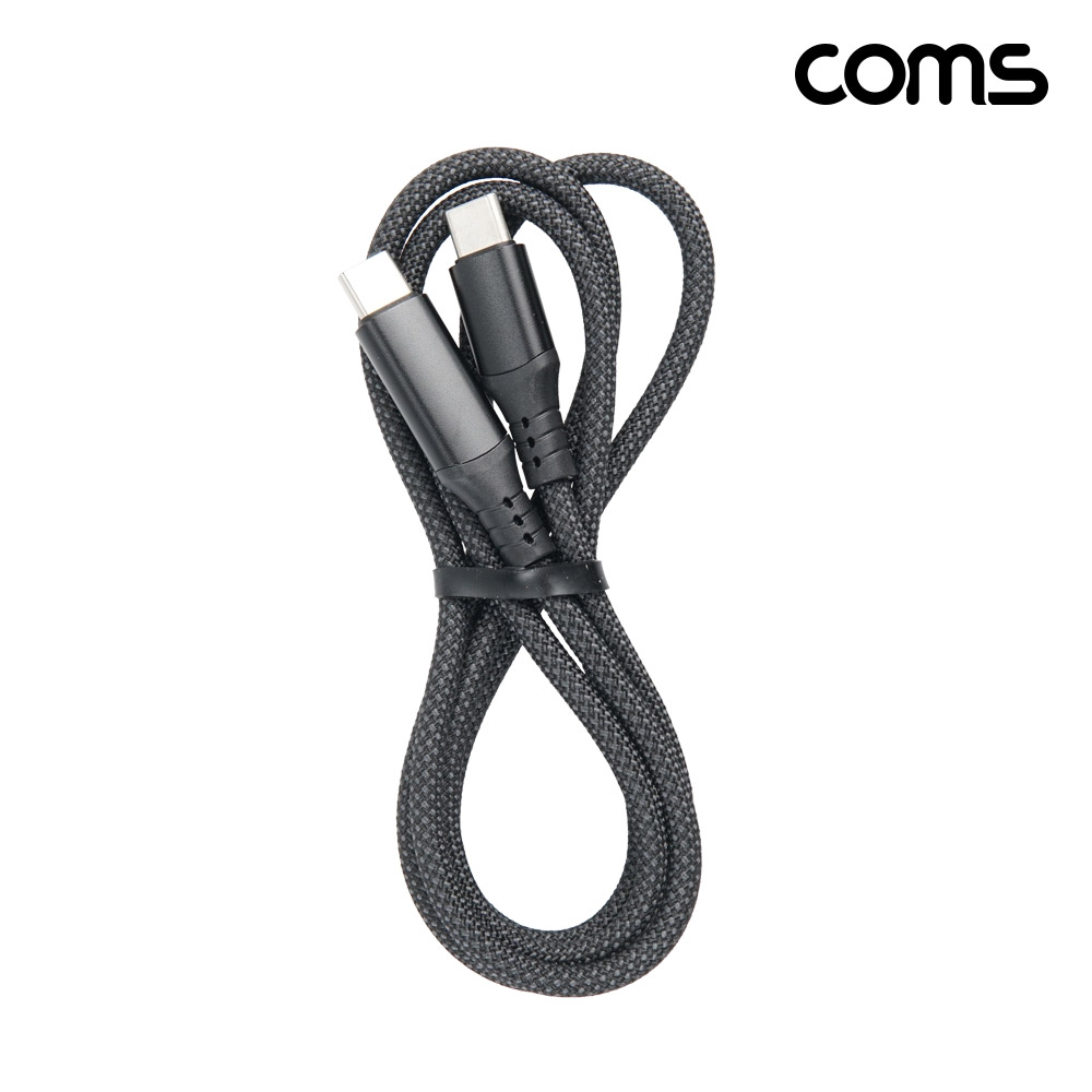 Coms USB C타입 MM 고속충전 케이블 1M USB 3.1 60W LED 디스플레이