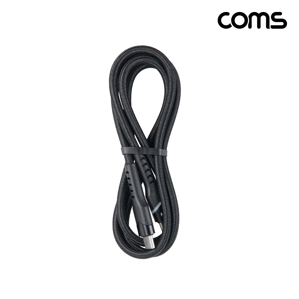 Coms USB C타입 MM 고속충전 케이블 1M USB 3.1 65W LED