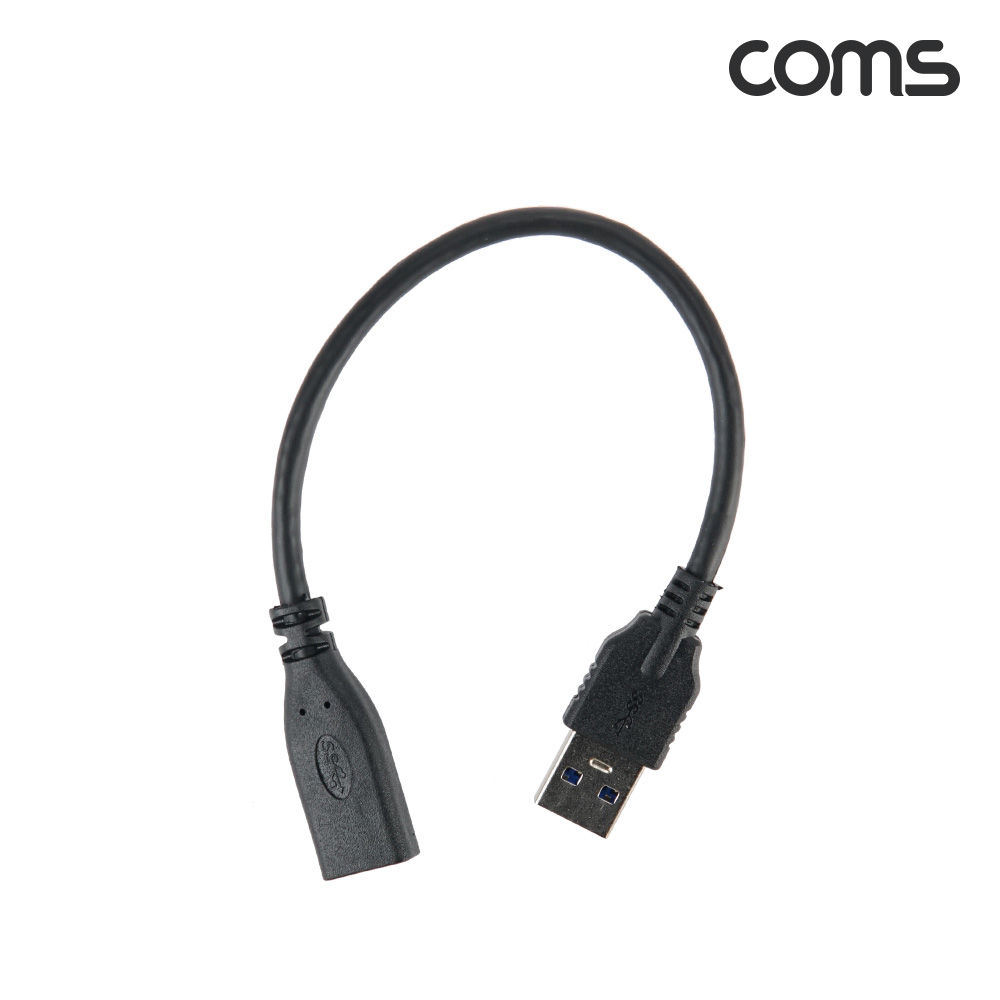 Coms USB 3.1 Type C 변환젠더 케이블 20cm C타입 F to USB 3.0 A M Black