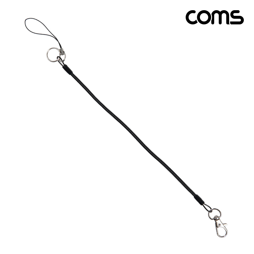 Coms 다용도 스프링 스트랩 4mm black 용수철