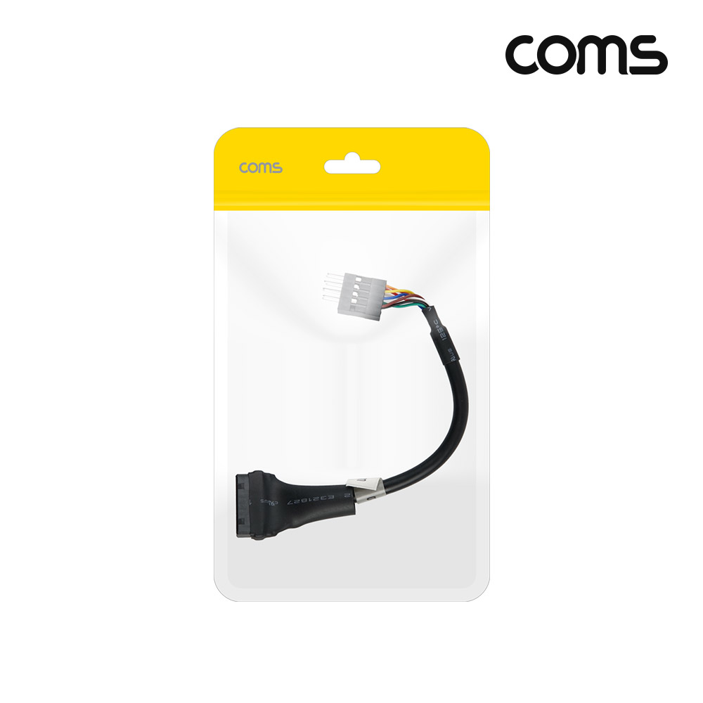 Coms USB 포트 3.0 변환 젠더 케이블 20cm, 20P to 9P 케이블 메인보드 포트 변환