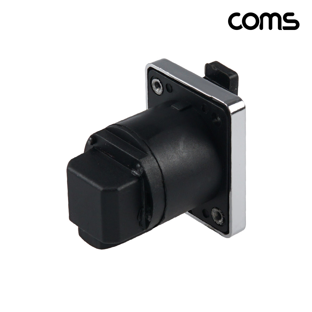 Coms RJ45 랜 아울렛 FF 샷시용 이더콘 판넬형 패널마운트 이더넷 모듈커넥터 피드스루 상향꺾임