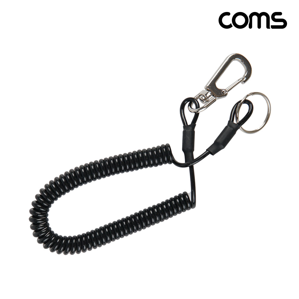 Coms 다용도 스프링 스트랩 10mm black 용수철
