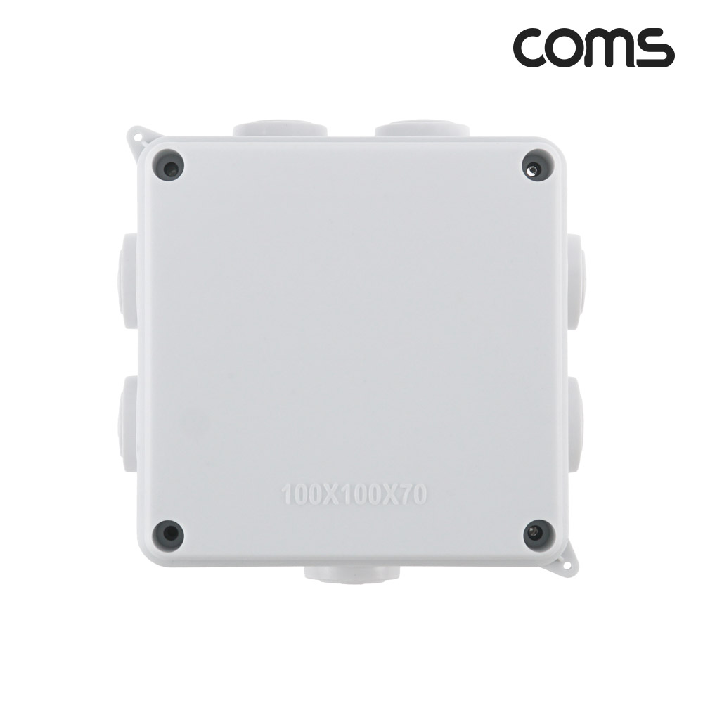 Coms CCTV 하이박스 정션박스 전기박스 100x100x70 방수 IP65