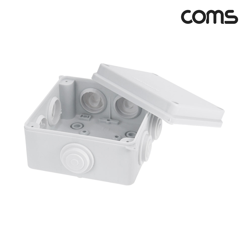 Coms CCTV 하이박스 정션박스 전기박스 100x100x70 방수 IP65