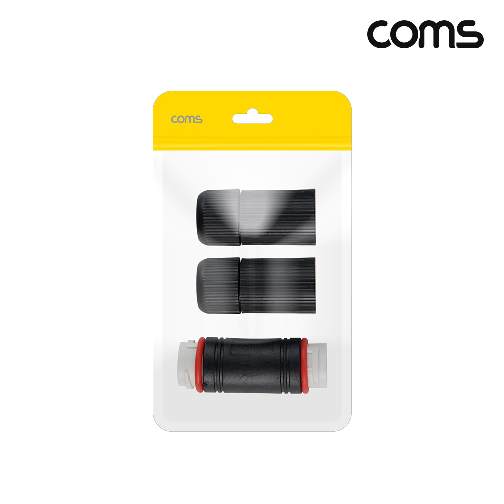Coms PoE 랜 연장 젠더 방수커넥터 방수커버 커플러 LAN 8P8C RJ45 FF
