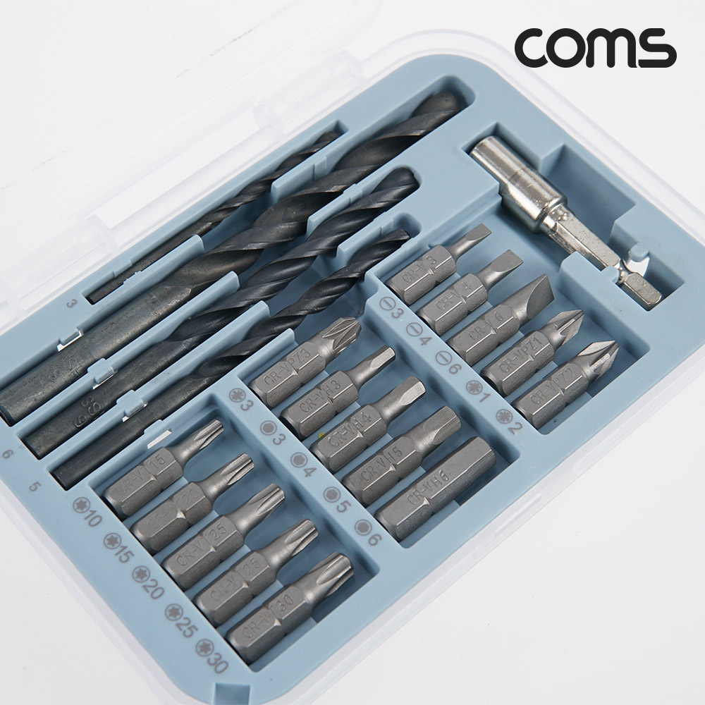 Coms 드릴 드라이버 비트 세트 20PCS