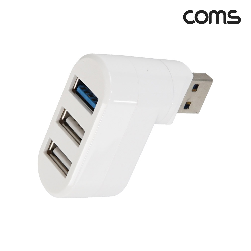 Coms USB 3포트 허브 USB3.0 1Port + 2.0 2Port 무전원
