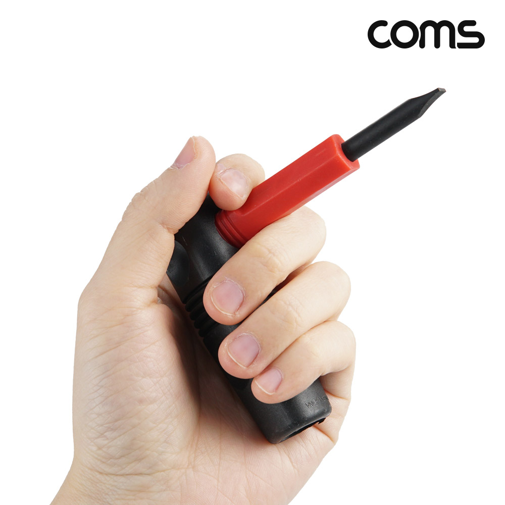 Coms 드라이버 세트 8 in 1, 다용도 멀티 공구, 스크류 드라이버 비트 십자 일자 송곳